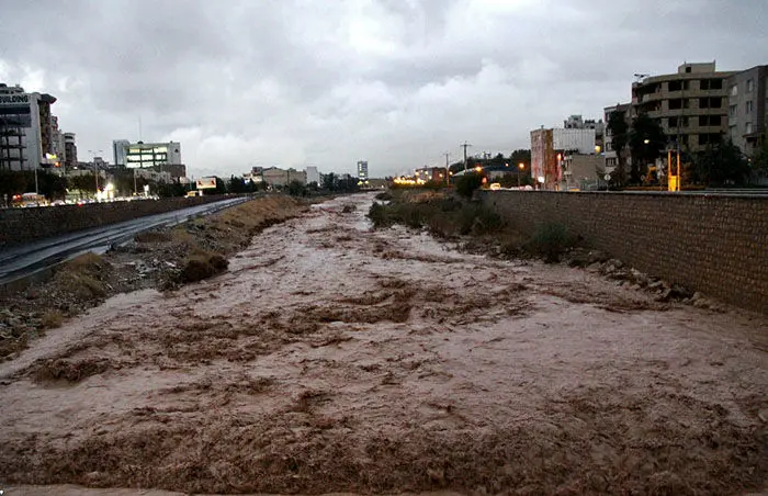 (تصاویر) رودخانه شیراز جاری شد