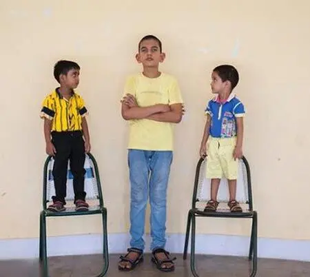(تصویر) قد 170 سانتی پسر بچه 5 ساله