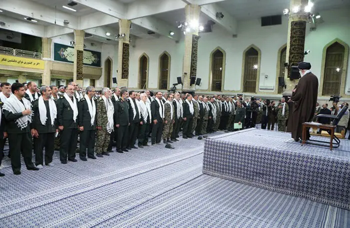 (تصاویر) دیدار فرماندهان بسیج با رهبرانقلاب