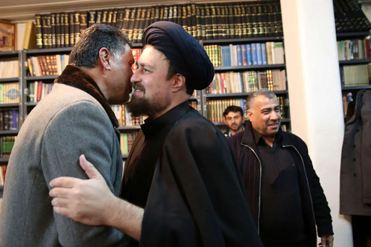 (تصاویر) دایی به دیدار سیدحسن خمینی رفت