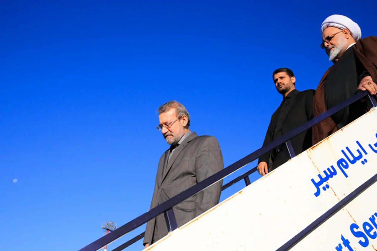 (تصاویر) لاریجانی در مرز مهران و شلمچه