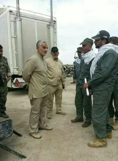 تصویر جدید سردار سلیمانی این بار در الانبار
