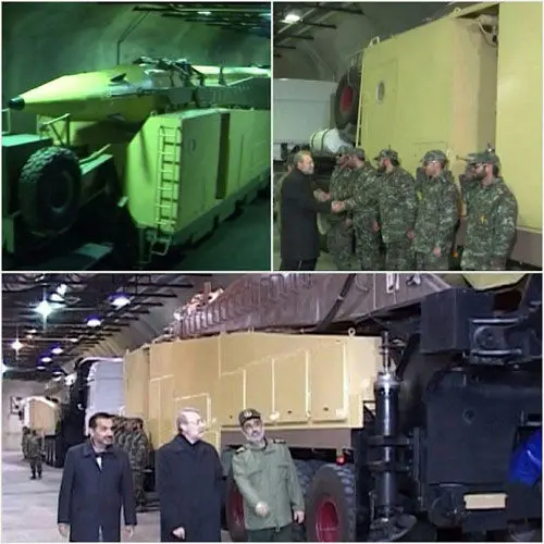 بازدید لاریجانی از یک پایگاه موشکی سپاه