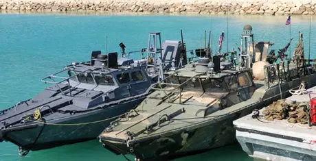 تصاویر جدید از دستگیری تفنگداران امریکایی