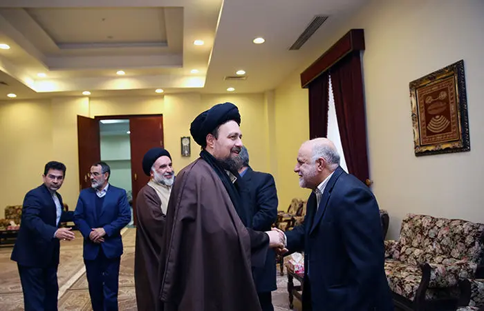(تصاویر) دیدار هیات دولت با سیدحسن خمینی(ره)