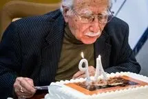 تصاویر؛ مراسم تولد ۹۸ سالگی فتح الله مجتبایی