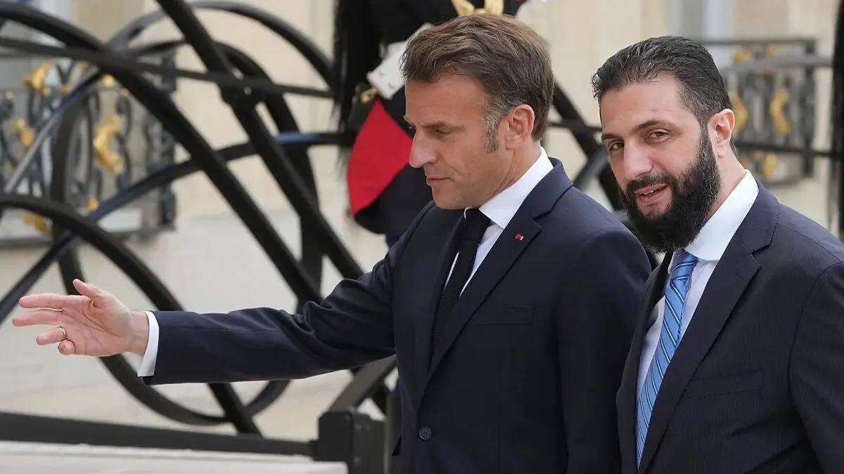 دیدار مکرون و جولانی در دمشق