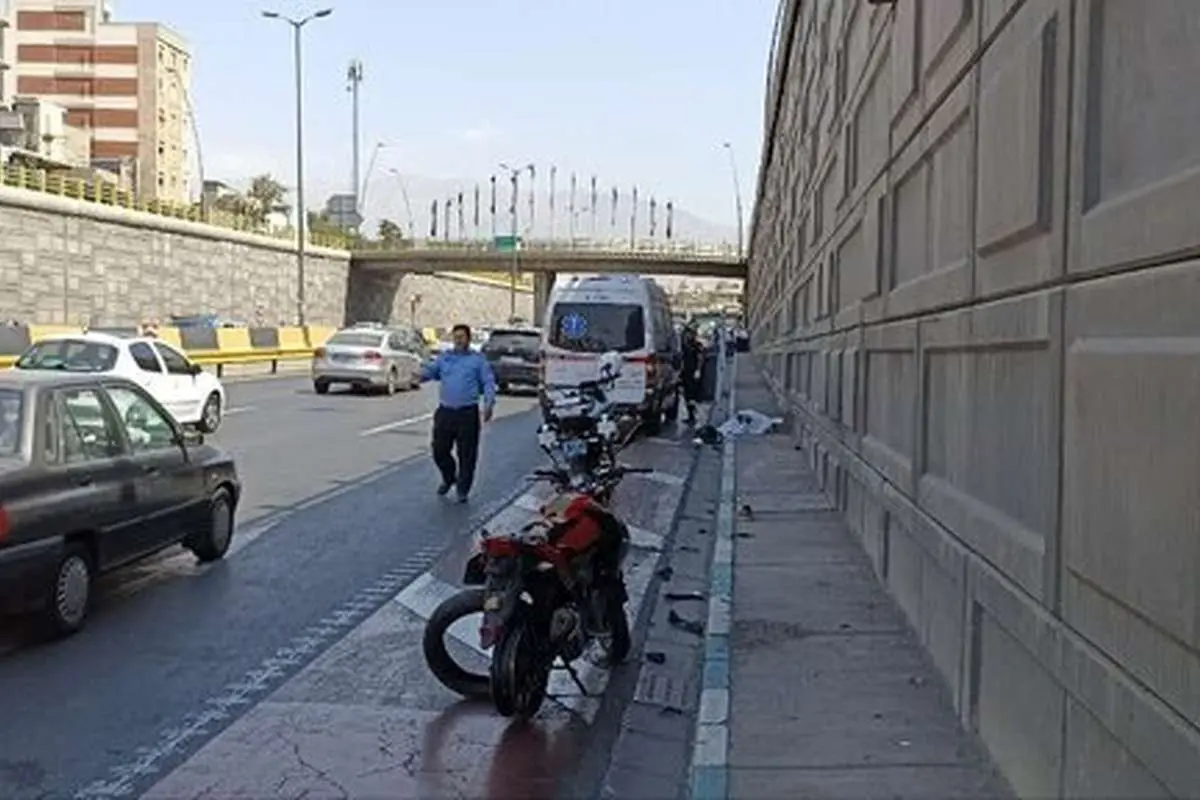 بیاحتیاطی سواری پژو جان موتورسوار را گرفت