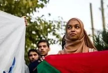 تصاویر؛ تجمع مردمی مقابل سفارت امارات در تهران