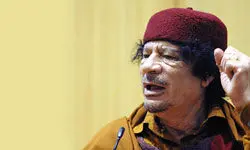 سخنان ديكتاتور خون آشام ليبي
