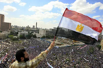 عکس> تجمع اعتراضی مصری‌ها در میدان التحریر