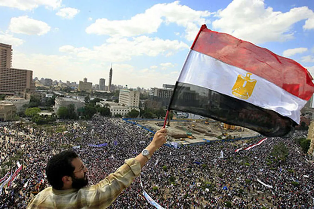 عکس> تجمع اعتراضی مصریها در میدان التحریر