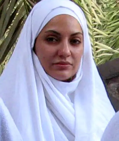 عکس> مهناز افشار  و نواب صفوی در لباس احرام