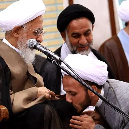 عکس>مراسم عمامه‌گذاری طلاب