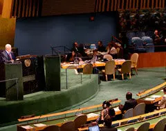 عضویت در سازمان ملل، تنها راه حل بدون خشونت برای فلسطین