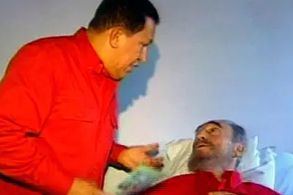 چاوز بعد از 18روز در تلوزیون ظاهر شد+ عکس