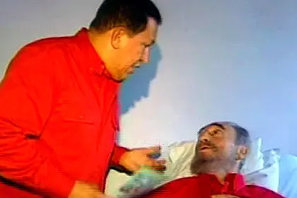 چاوز بعد از 18روز در تلوزیون ظاهر شد+ عکس
