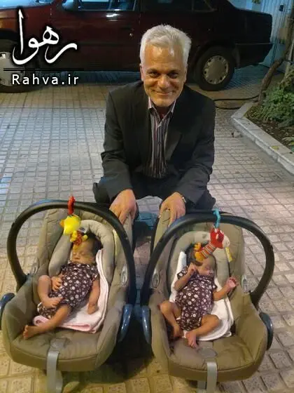 عکس>سردار طلایی صاحب نوه دوقلو شد