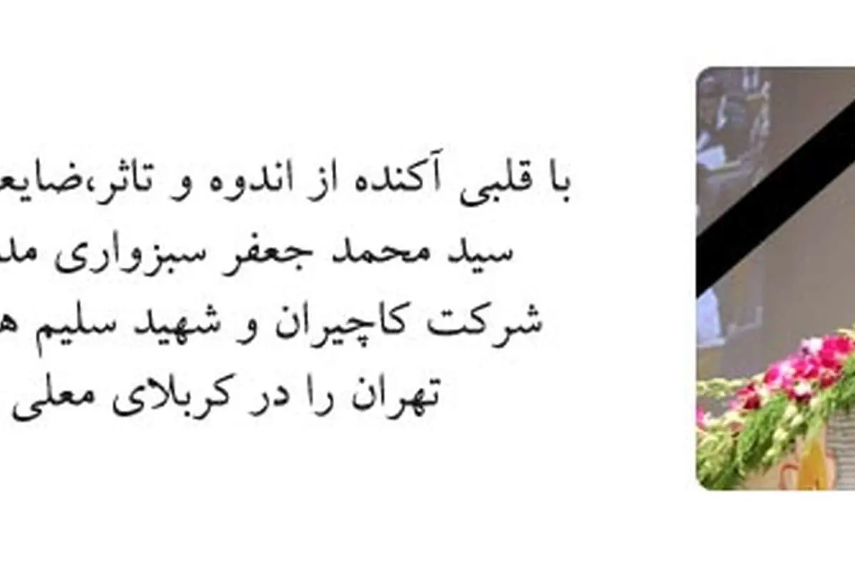 مدیرعامل «کاچیران» به شهادت رسید+عکس