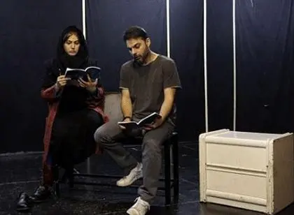 عکس/ باران کوثری، پیمان معادی در پشت صحنه یک نمایش