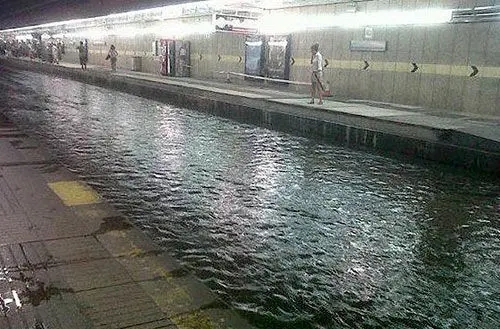 تصاویر/ آبگرفتگی مترو در سایر کشورها