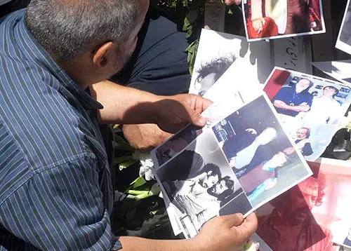 تصاویر؛ خاکسپاری ایرج قادری در سکوت و غربت