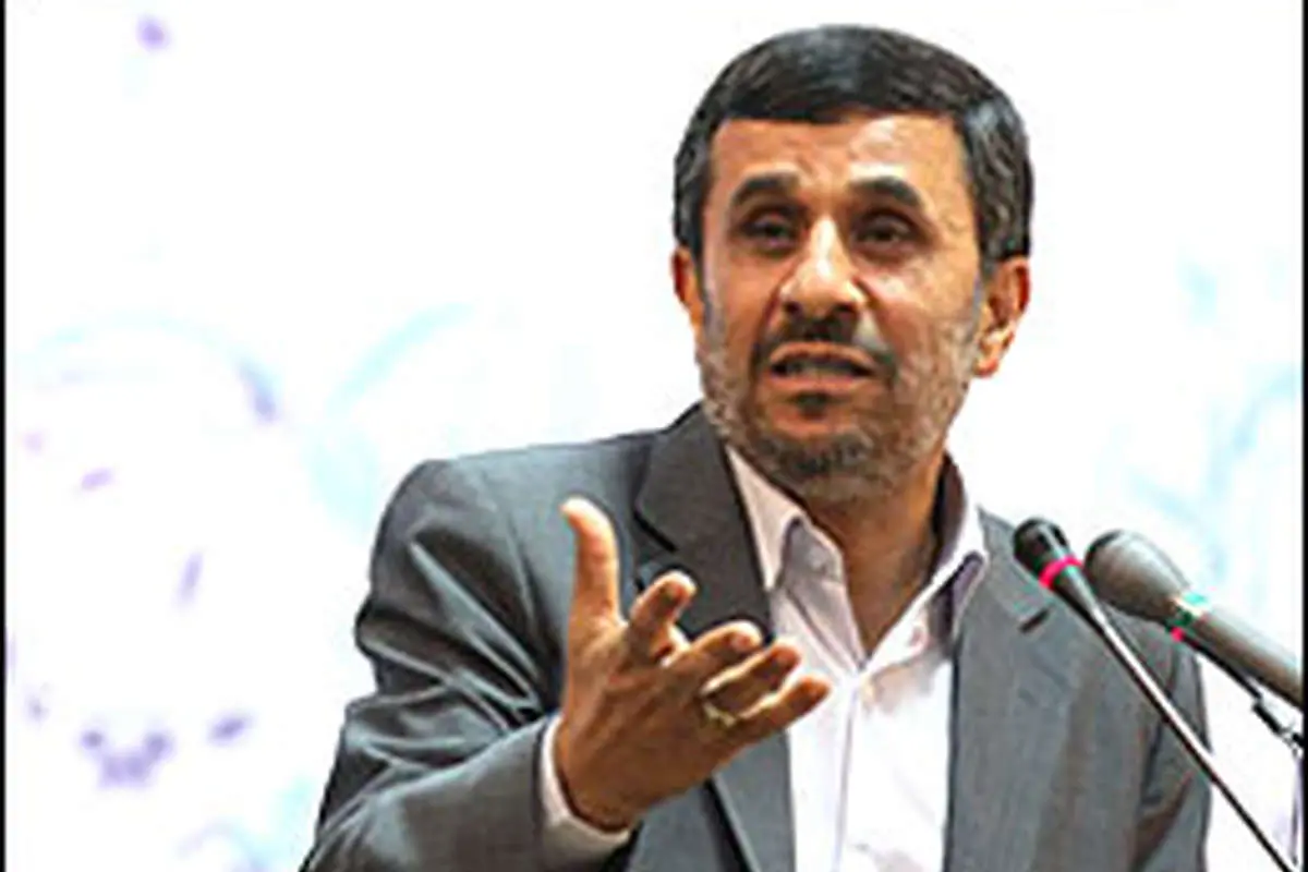 احمدي نژاد: پاسخ من پاسخ ملت ايران است