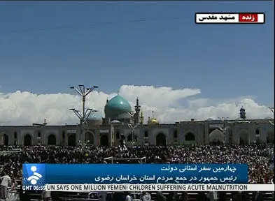 سلیمی نمین: نمایش تصاویر قدیمی از سفر احمدی‌نژاد به مشهد در تلویزیون(+عکس)