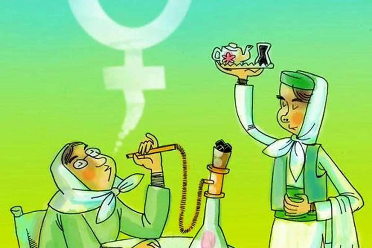 (کاریکاتور) قلیون بانو!