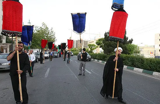 (تصاویر) دسته‌جات عزاداری امام هادی(ع)
