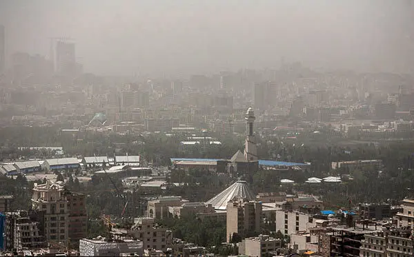 (تصاویر) افزايش غلظت ريزگردها در تهران
