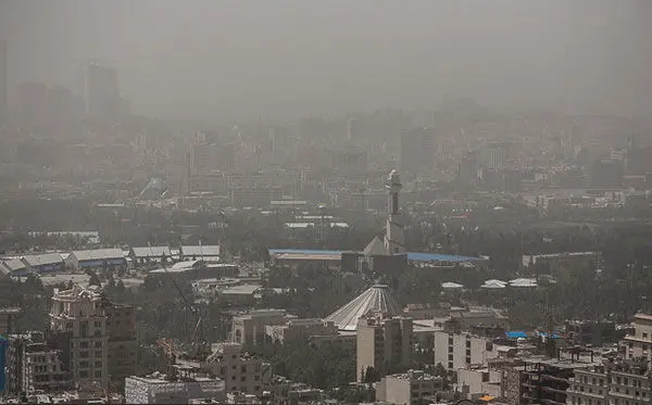 (تصاویر) افزايش غلظت ريزگردها در تهران