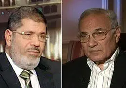 انتخابات ریاست جمهوری مصر؛ شفیق و مرسی در دور دوم