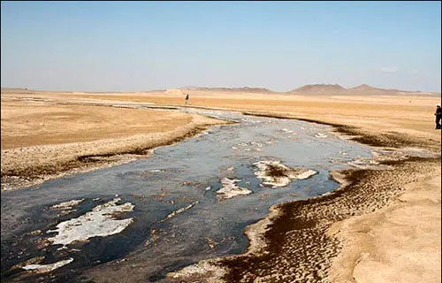 شناسایی یک رودخانه در کویر لوت+(عکس)
