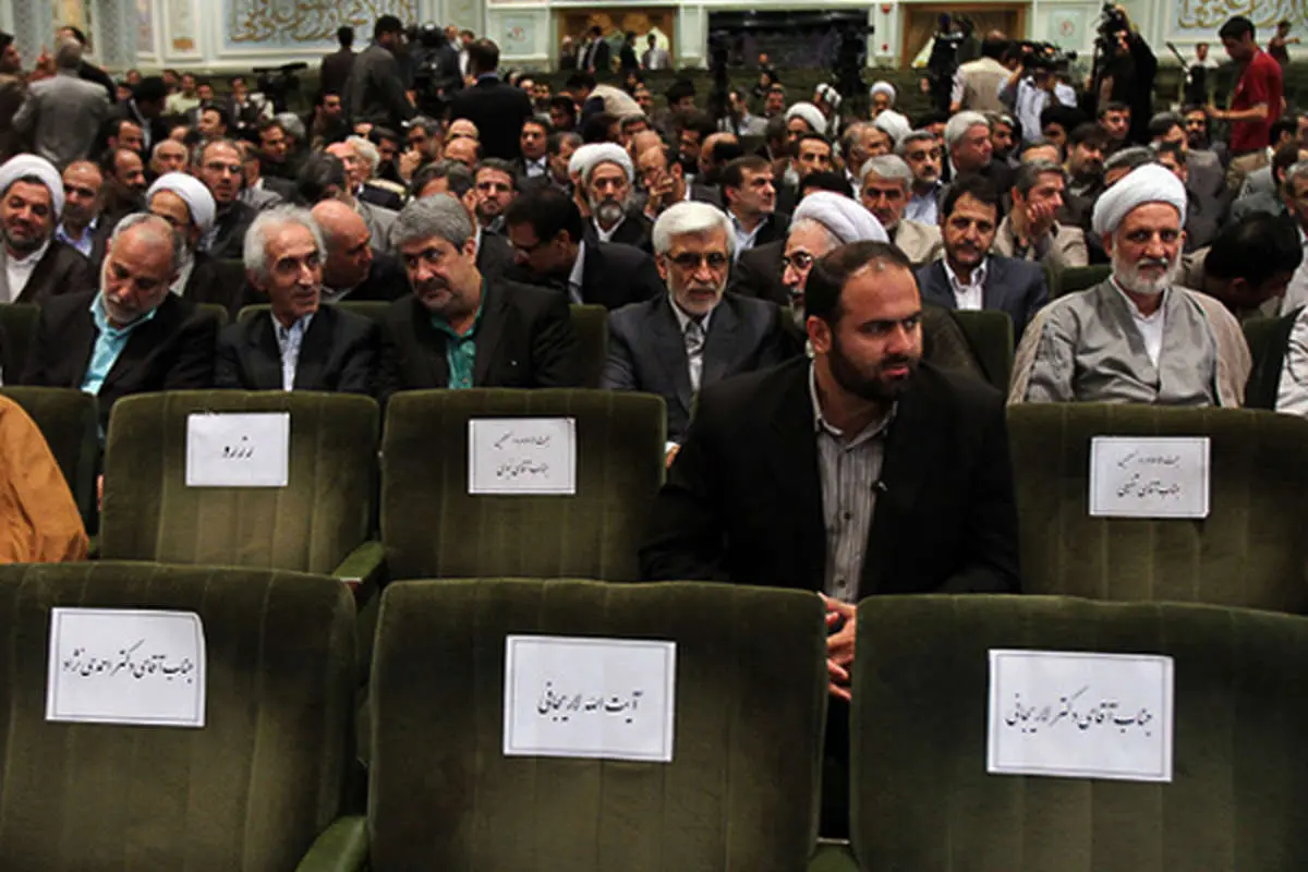 (تصاویر) وقتی لاریجانی جای رئیسجمهور نشست