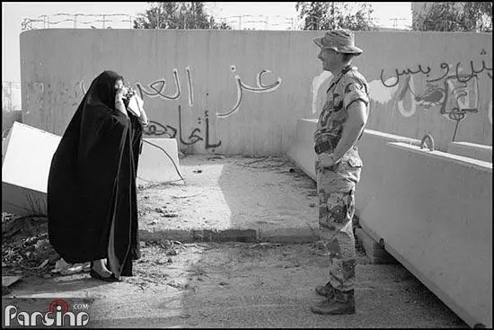 (عکس) عکاسی زن کویتی از سرباز آمریکایی