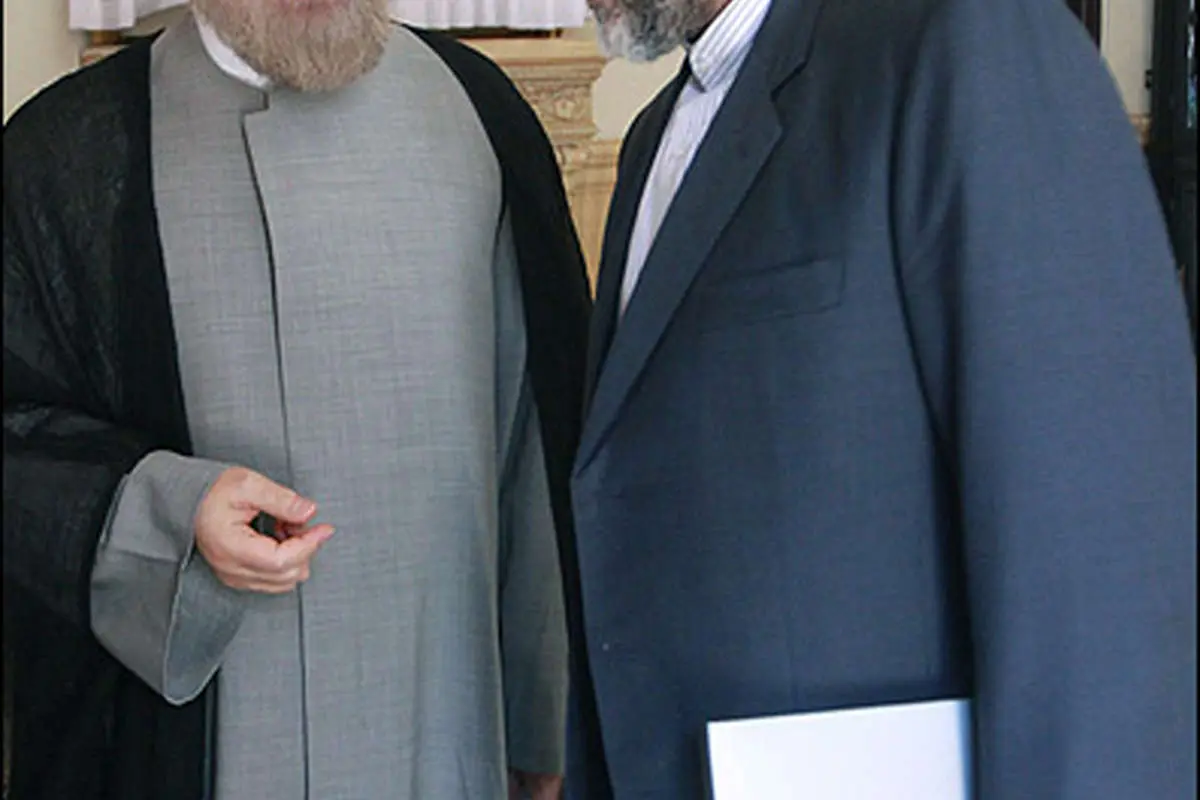 (تصویر) خوش و بش حسن روحانی و سعید جلیلی