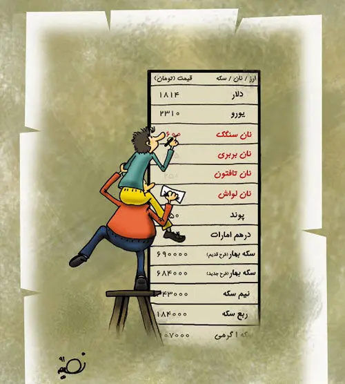 (کاریکاتور)رقابت نان بربری و ارزهای خارجی