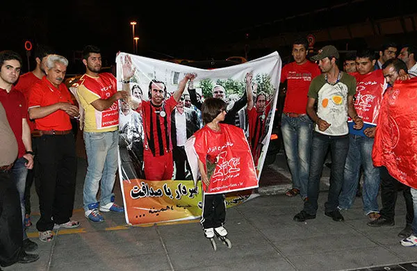 (تصاویر) استقبال از سرمربی پرسپولیس