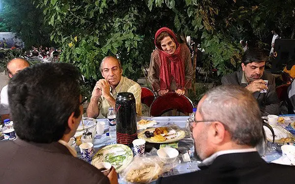 (تصاویر) دو مجری «هفت» به هم رسیدند