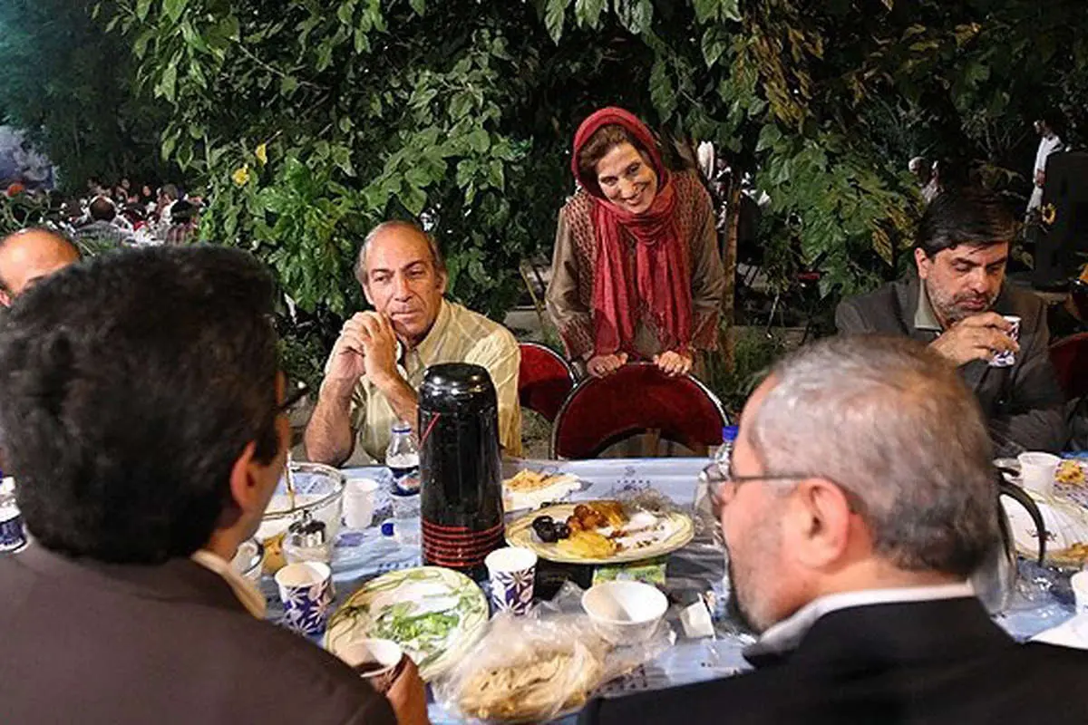 (تصاویر) دو مجری «هفت» به هم رسیدند