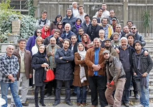(تصاویر) مدیری با مهناز افشار و رادان همبازی شد
