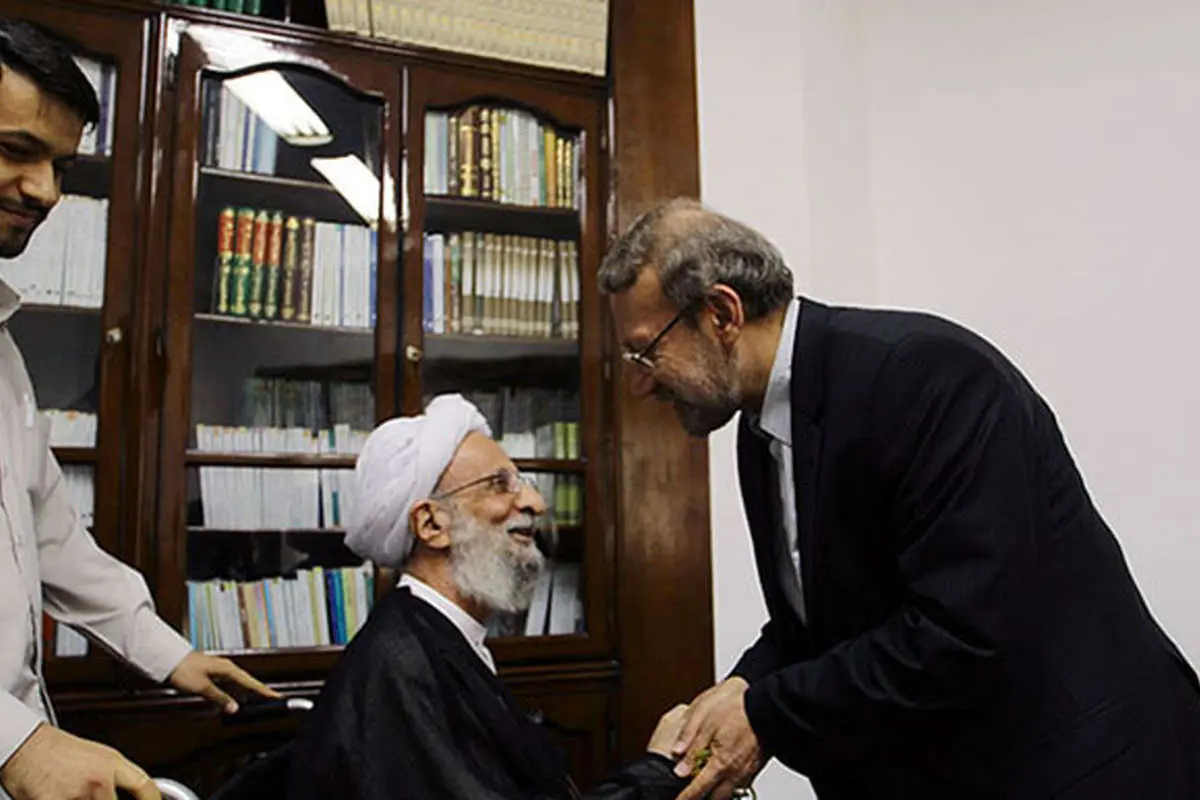 (تصاویر) دیدار لاریجانی با آیتالله مصباح