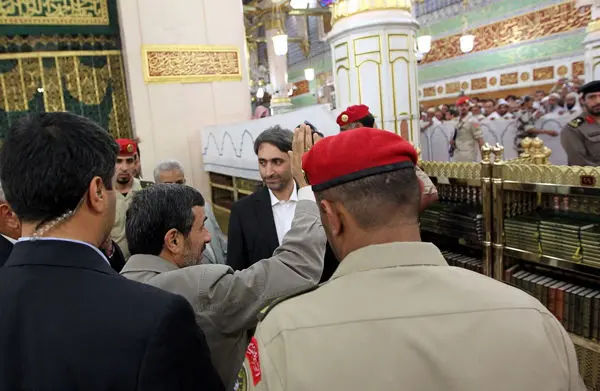 (تصاویر) احمدی‌نژاد و همراهان در عربستان