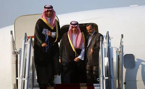 (تصاویر) پسر پادشاه عربستان وارد تهران شد