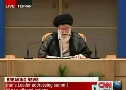 پخش زنده بیانات رهبری در CNN