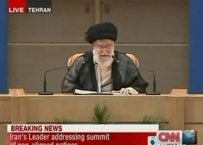 پخش زنده بیانات رهبری در CNN