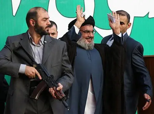 تصاویر حضور جنجالی نصرالله در میان معترضان