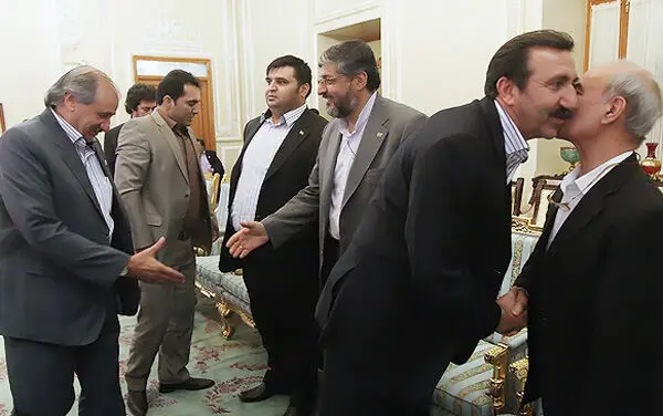 (تصاویر) تقدیر لاریجانی از قهرمانان المپیک