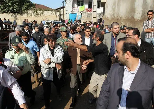 (تصاویر) بازدید رحیمی از مناطق سیل‌زده
